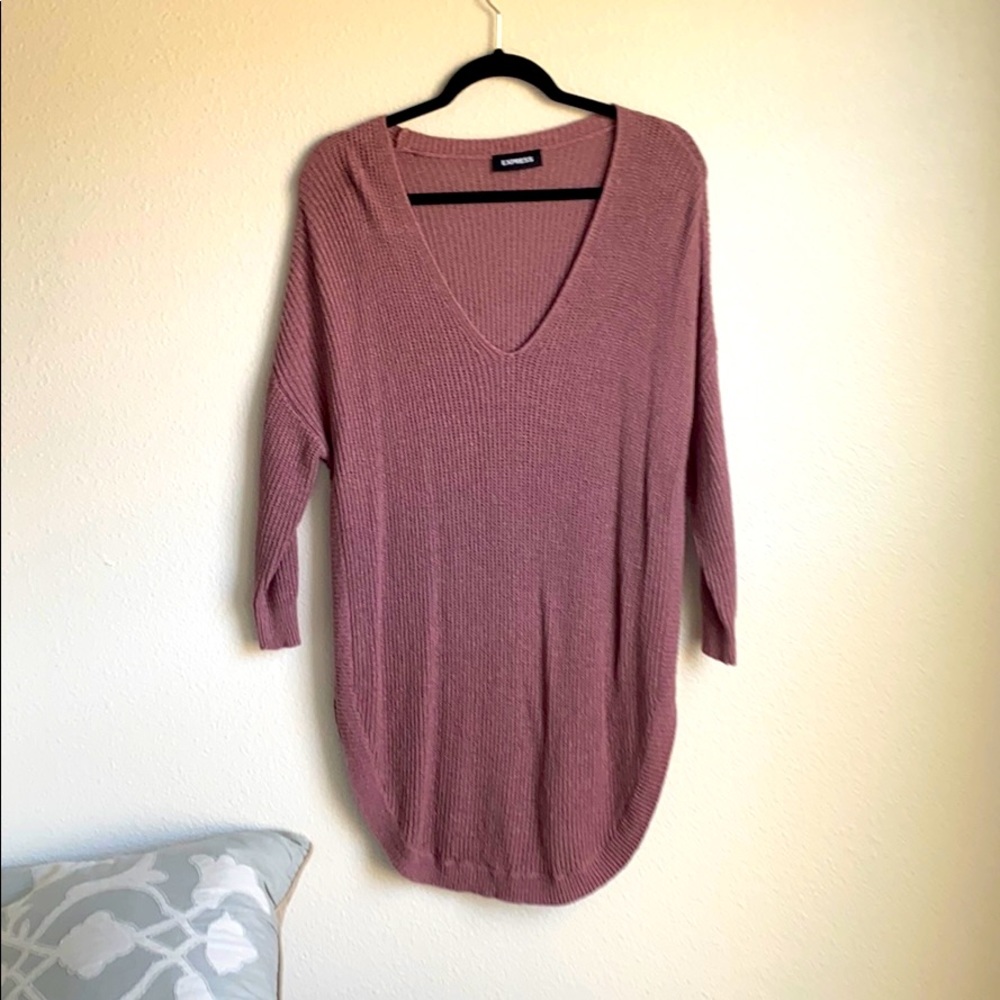 Cozy pink sweater